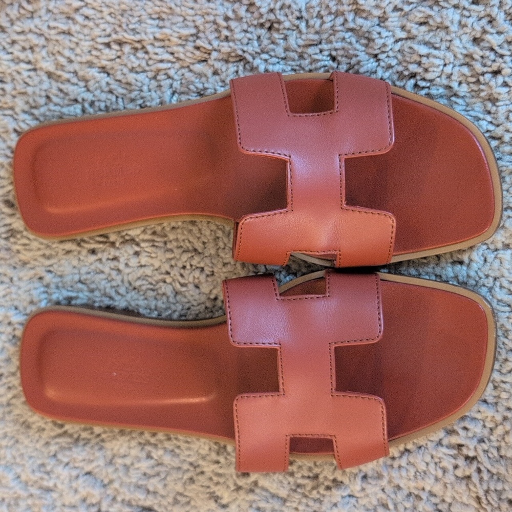 Hermes Oran Orange Brulee Size 38 - Picture 10 of 14